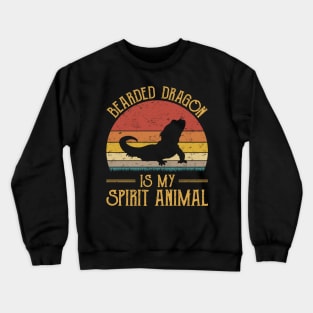 Bearded Dragon Is My Spirit Animal Crewneck Sweatshirt